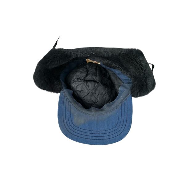 Vintage 80s 90s P Brand USA Made Insulated Large Trapper Cap Hat VTG - Picture 8 of 8